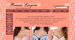 Desktop Screenshot of brazenlingerie.com
